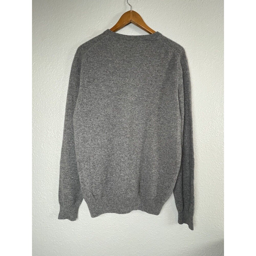 Ethan Pierce 100% 2-Ply Cashmere Dark Gray Sweater Mens XL